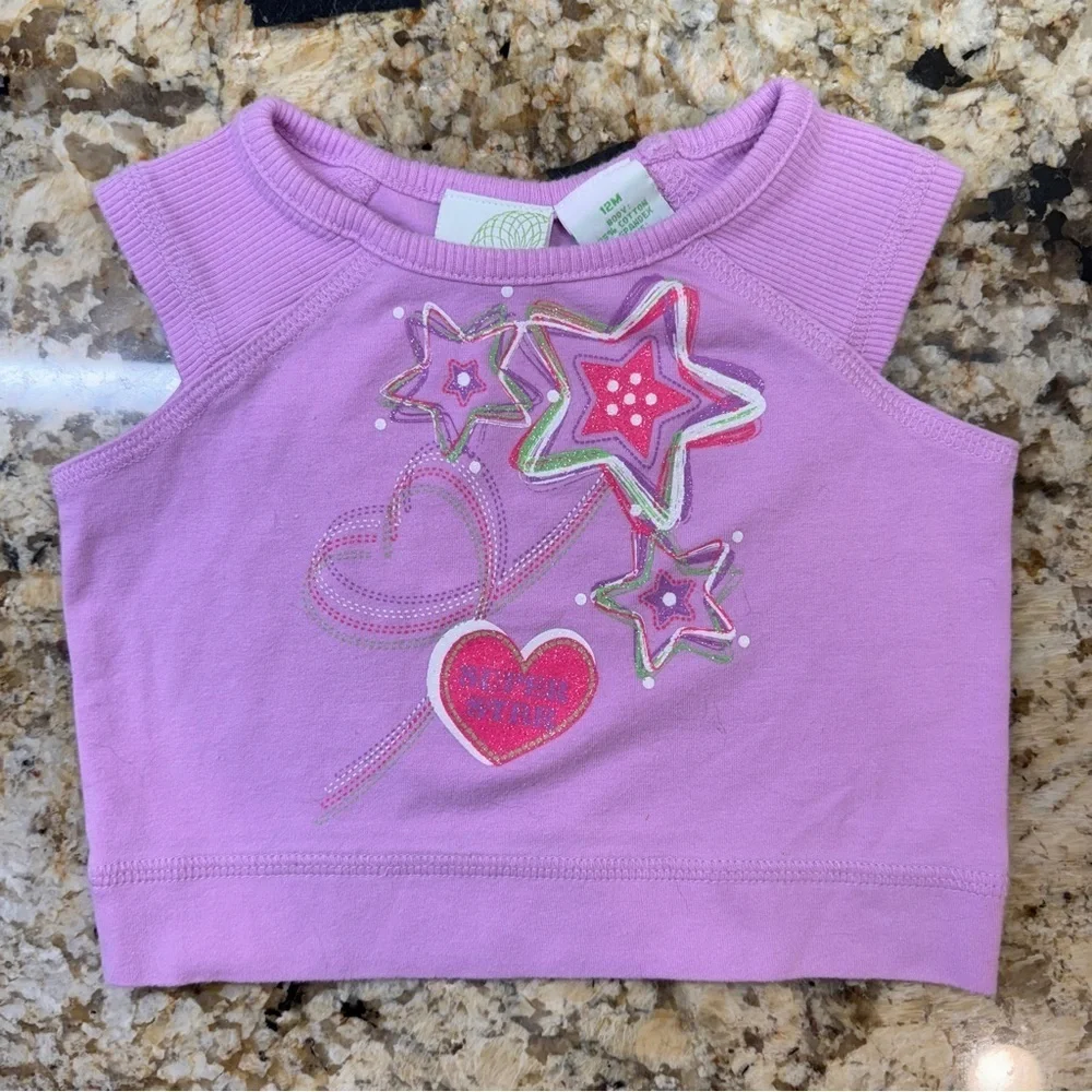Purple Star Print Circo Skort and Top Matching Set